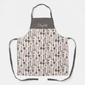 Speels Leuk Bakken Schort Kleurrijk Keukengereedsc (Voorkant)