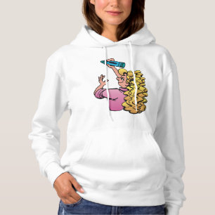 Speels Meisje met Kleurkrijt Hoodie