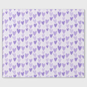 Speels met de hand getekend hartpatroon cadeaupapier (Vlak)