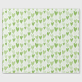 Speels met de hand getekend hartpatroon cadeaupapier (Vlak)