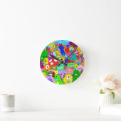 Speels Monster Doodle Ronde Klok (Huis)