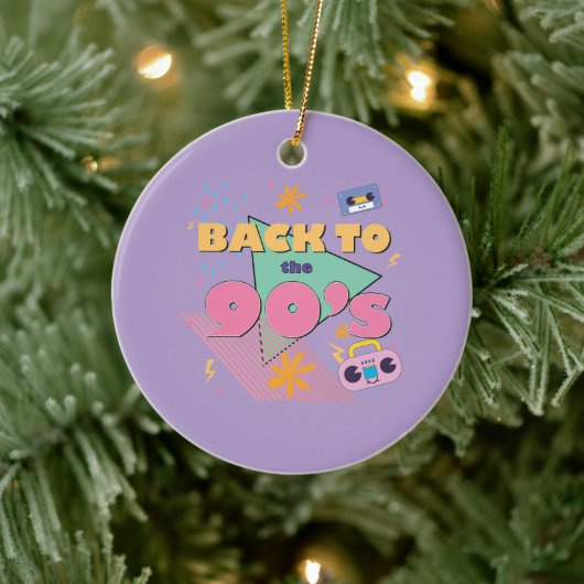 Speels nostalgisch design keramisch ornament (Boom)