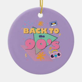 Speels nostalgisch design keramisch ornament