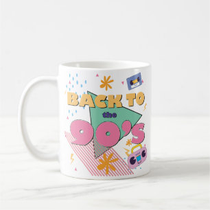 Speels nostalgisch design koffiemok
