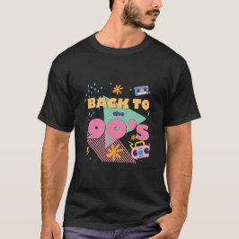 Speels nostalgisch design t-shirt
