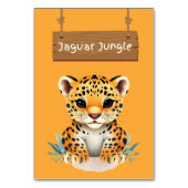 speels Oerwoud Safari Jaguar Tafelbord Kaart (Voorkant)