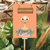 Speels Oerwoud Safari Ostrich Tafelbord Kaart