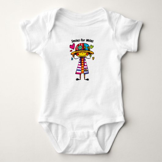 Speels Patchwork Karakterontwerp Romper (Voorkant)