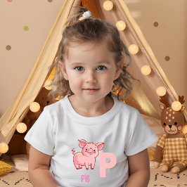 Speels Piggy T-shirt voor Tots