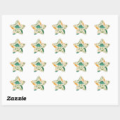 Speels Prehistorisch Dinosaurus Patroon Kinderen V Ster Sticker (Vel)