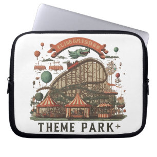 Speels pretpark laptop sleeve