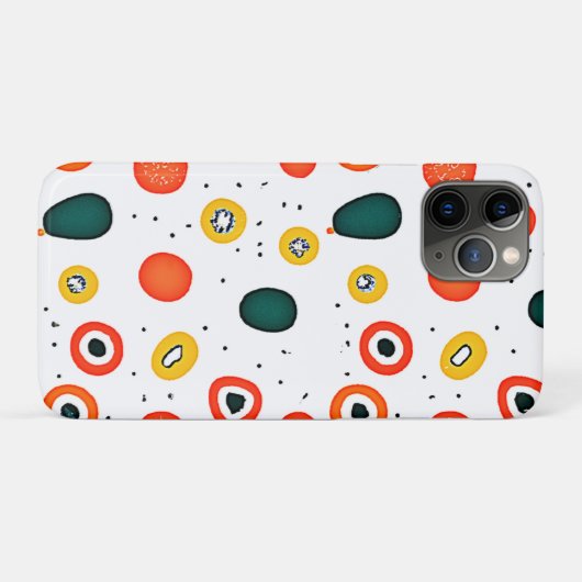 Speels puntcirkelpatroon Case-Mate iPhone case (Achterkant (horizontaal))