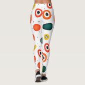 Speels puntcirkelpatroon leggings (Achterkant)