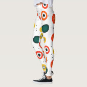 Speels puntcirkelpatroon leggings (Links)