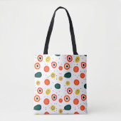 Speels puntcirkelpatroon tote bag (Voorkant)