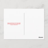 Speels Rood en Wit Modern Maple Leaf Briefkaart (Achterkant)