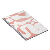 Speels Roze Abstract Blob Pattern Notitieboek (Rechterzijde)