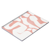 Speels Roze Abstract Blob Pattern Notitieboek (Linkerzijde)