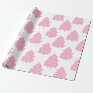 Speels Roze Kerstpatroon voor Volwassen Kinderen Cadeaupapier
