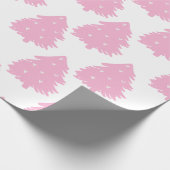 Speels Roze Kerstpatroon voor Volwassen Kinderen Cadeaupapier (Hoek)