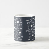 Speels Schattige Charmant Witte Kat Visgraat Patro Koffiemok (Center)