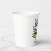 Speels Schattige Wolf Baby shower Papieren Bekers (Rechts)