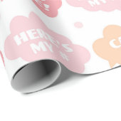 speels spraakbellenpatroon cadeaupapier (Rol Hoek)