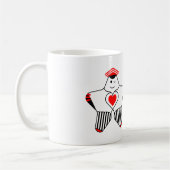 Speels Sterrenpersonage Met Hart Koffiemok (Links)