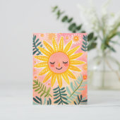 Speels Sun Briefkaart (Staand voorkant)