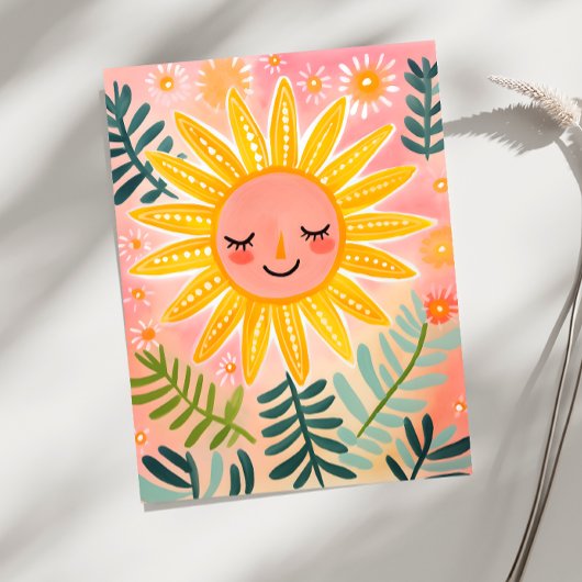 Speels Sun Briefkaart