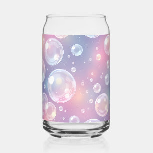Speels transparant bubbelontwerp: iriserend blikvorm glas
