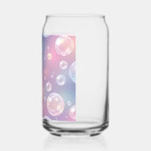 Speels transparant bubbelontwerp: iriserend blikvorm glas (Links)