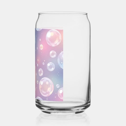 Speels transparant bubbelontwerp: iriserend blikvorm glas (Links)