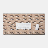 speels vogelbekjespatroon bureaumat (Keyboard & Muis)