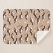 speels vogelbekjespatroon sherpa deken (Voorkant (horizontaal))