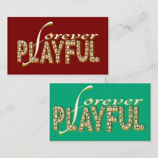 Speels voor altijd: omarm het kind van binnen visitekaartje (Voorkant / Achterkant)