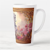 Speels wit paard latte mok (Rechts)