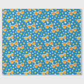 Speels Zomer Zonnebril Patroon Cadeaupapier (Vlak)