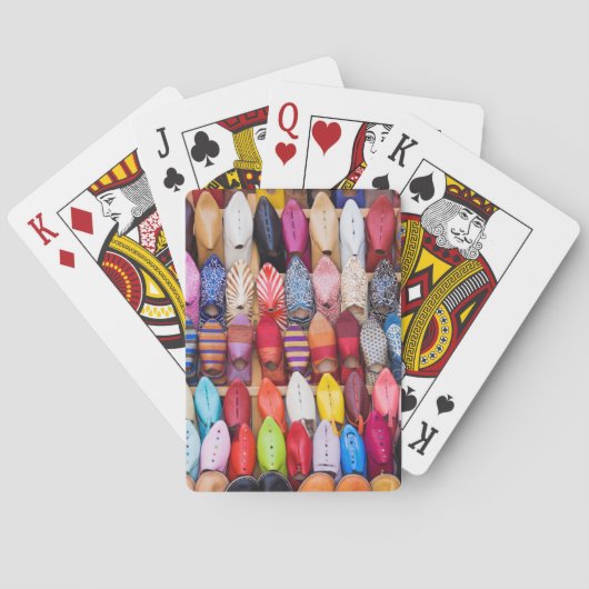 Speelschoenen in een winkel in de soep pokerkaarten (Achterkant)