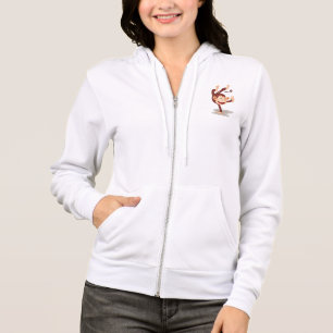 Speelse aap doet een handstand Cute dier Hoodie
