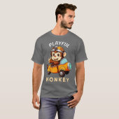 Speelse Aap T-shirt (Voorkant volledig)