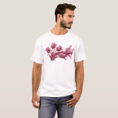 Speelse ABSTRACTE BLOEM Creatieve Print T-shirt (Voorkant volledig)