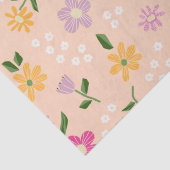 Speelse Abstracte bloemen Tissuepapier (Detail)