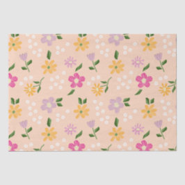 Speelse Abstracte bloemen Tissuepapier