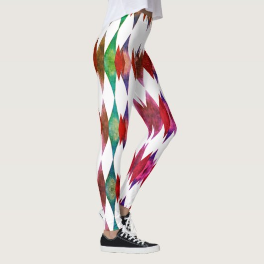 Speelse Abstracte Patroon Leggings (Rechts)