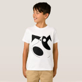 Speelse Abstracte Puppy Hond Jongens T-shirt - Sch (Voorkant volledig)