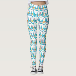 Speelse Abstractste Hallo Leggings