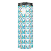 Speelse Abstractste Hallo Thermosbeker (Achterkant)