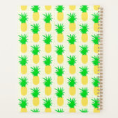 Speelse Ananas Illustratie met Polka Dots Planner (Achterkant)