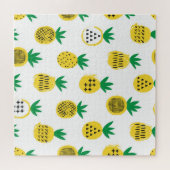 Speelse ananas: Kind-vriendelijke Vintage Legpuzzel (Horizontaal)